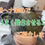 天然ヘナ染めで色をうまく発色させるコツを動画でご紹介します！